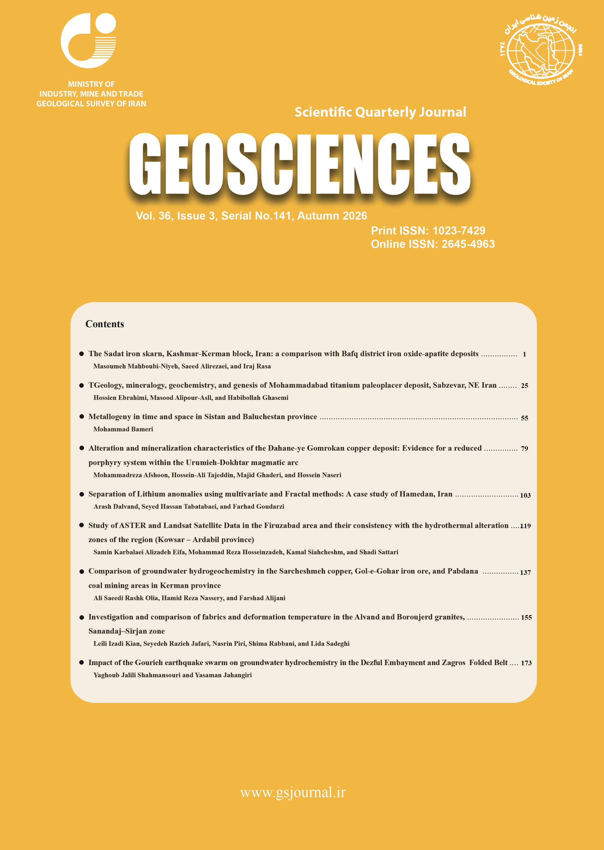Scientific Quarterly Journal of Geosciences